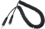 Cable plug stereo 3.5mm M - stereo 3.5mm F, 3m, black