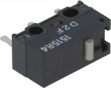 Микропревключвател с бутон, SPDT, 125VAC/3A, 12.8x6x5.8mm, ON-(ON)
