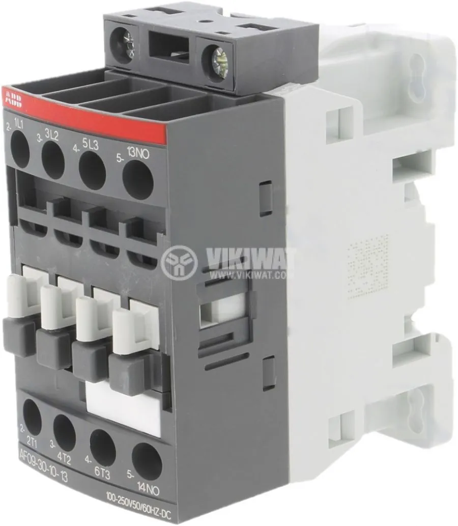 Contacteur 3 Pôles ABB AF09-30-10-13 - 9A 100-250V AC/DC - AF09301013 - Neuf
