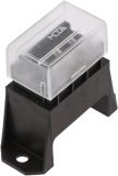 Holder for auto fuses with cover and 4 slots, MTA 0100540, 32VDC/80A