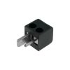 DIN connector, for the speaker, M, black, cube, pin-bar