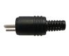 DIN connector, for the speaker, M, black, plugn-bar
