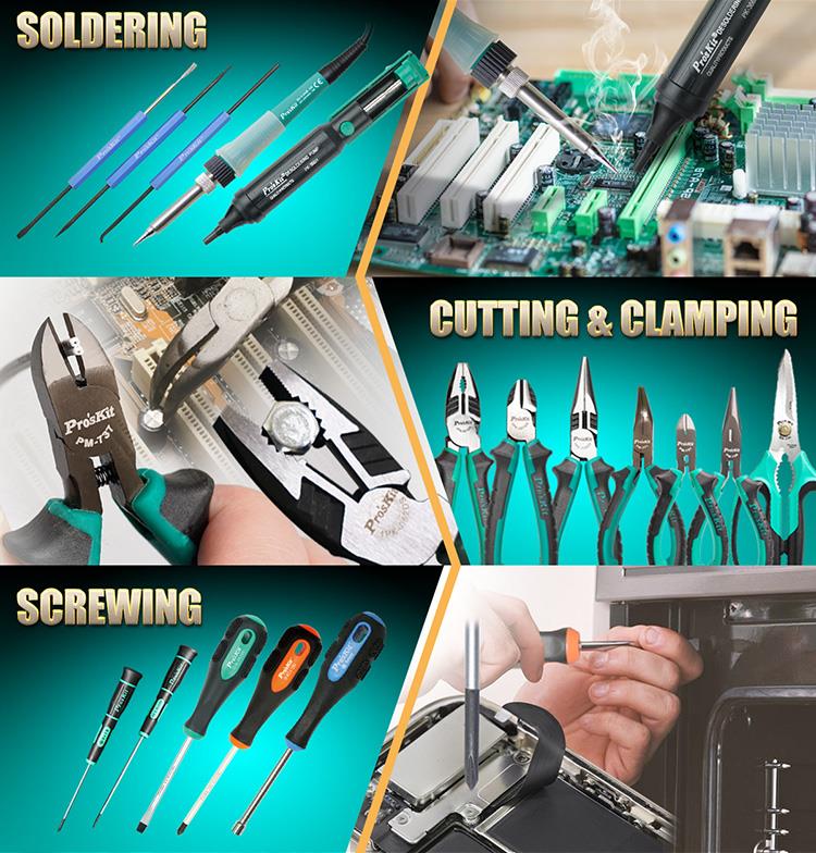 Професионален куфар с инструменти, за електротехници,  65 части, PK-1700NB, PRO'S KIT