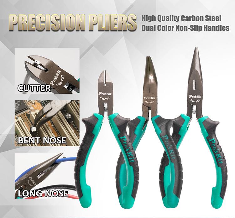 Професионален куфар с инструменти, за електротехници,  65 части, PK-1700NB, PRO'S KIT