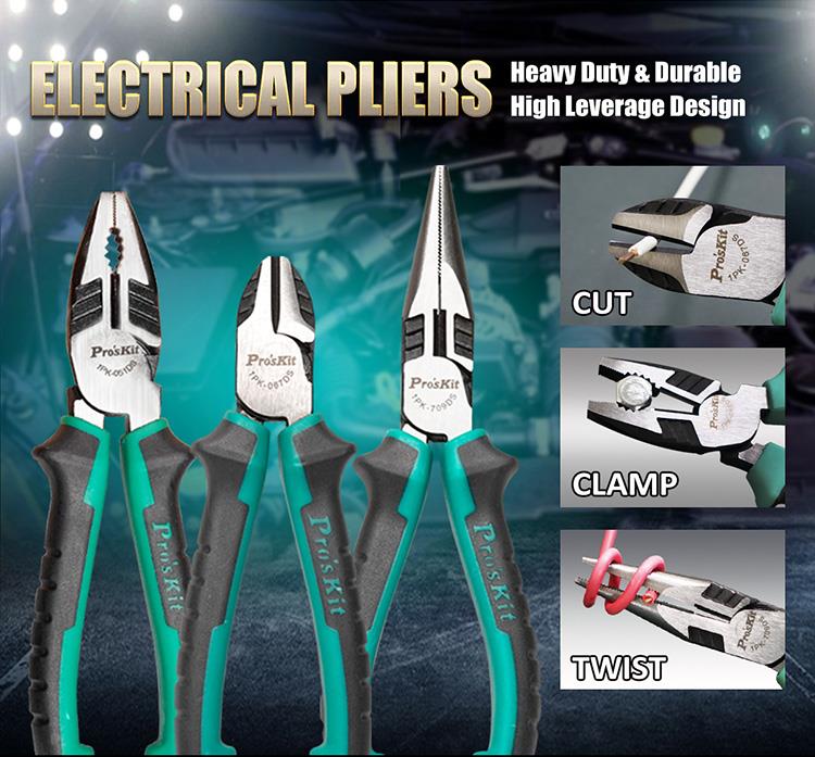 Професионален куфар с инструменти, за електротехници,  65 части, PK-1700NB, PRO'S KIT