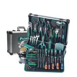 Професионален куфар с инструменти, за електротехници,  65 части, PK-1700NB, PRO'S KIT