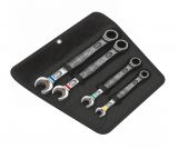 Wrench and ratchet set, 4 parts, from 10 to 19mm, WERA 6000 Joker 4