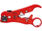 Coaxial cable stripping tool, KNIPEX 16 60 06 SB