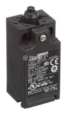 Limit switch D4N-4131 SPDT-NO+NC 3A/240V roller - VIKIWAT