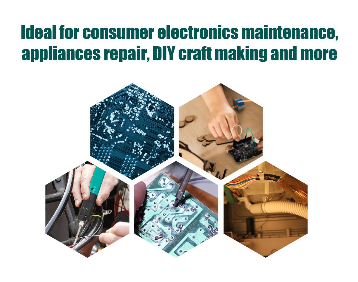 Soldering iron, heating, SI-126B-80, non-adjustable, 230VAC, 80W, conical tip, PRO'S KIT