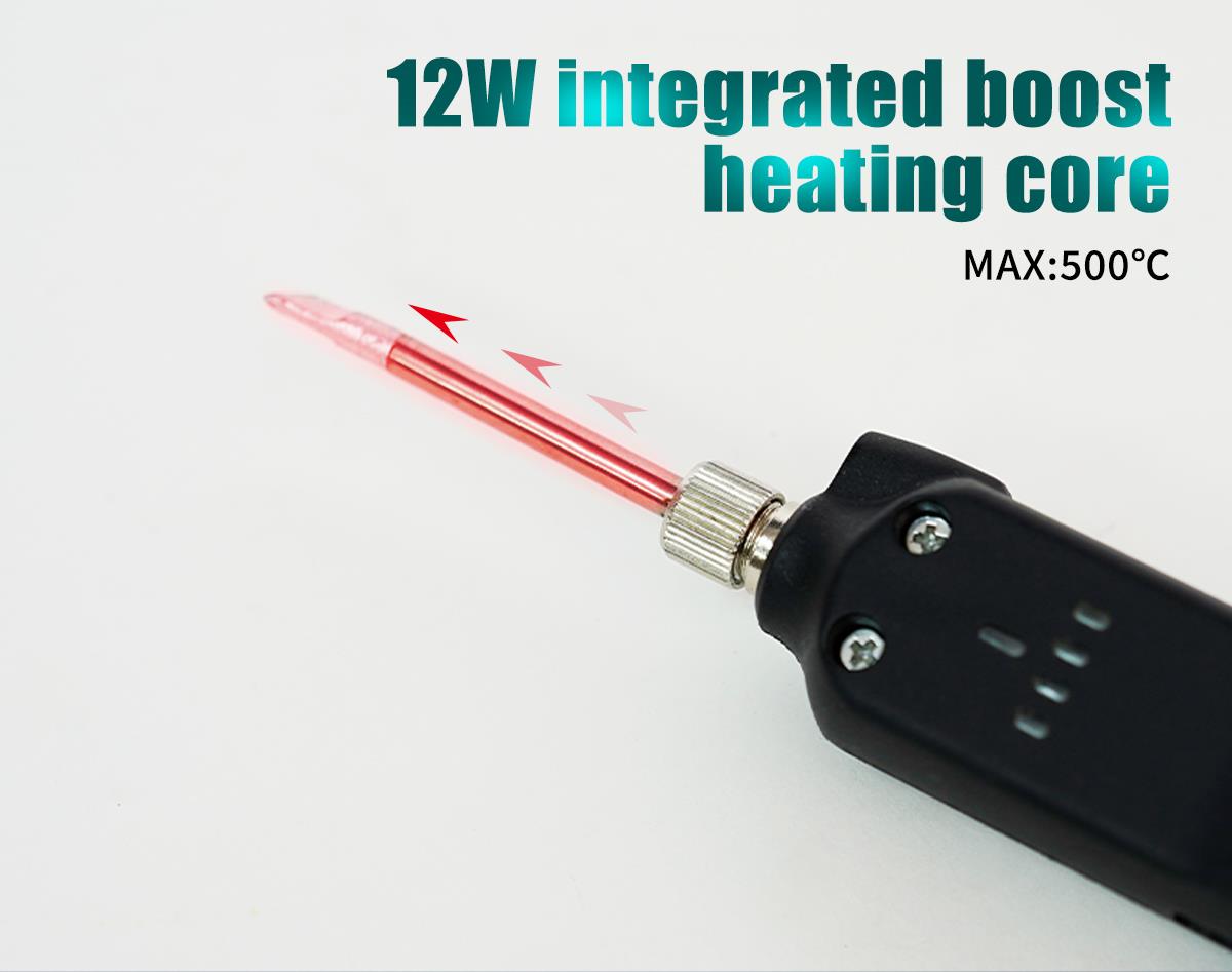 Soldering iron, heating, SI-126B-80, non-adjustable, 230VAC, 80W, conical tip, PRO'S KIT