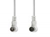 Coaxial cable with lugs, RF 90°/m-RF 90°/f, 2m - 2