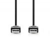 Cable USB-A/M to USB-A/M, 2m, black - 2