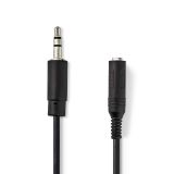 Cable plug stereo 3.5mm M - stereo 6.35mm F, 0.2m, black