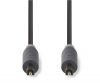 Optical cable, TosLink/M - TosLink/M, 1m, drak grey, PVC, CABW25000AT10, NEDIS - 2