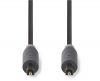 Optical cable, TosLink/M - TosLink/M, 2m, drak grey, PVC, CABW25000AT20, NEDIS
 - 2