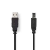 Кабел USB A/m - USB B/m, 2m, CCGP60100BK20, черен