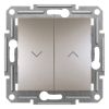 Light switch roller blind push-button, 10A, bronze, EPH1300169
