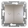 Light switch roller blind push-button, 10A, bronze, EPH1300569