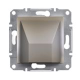 Single socket outlet, 25A, 250VAC, bronze, for build-in, hard wire, EPH5500169