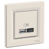 Socket, 2.4A, 5VDC, USB A+C, cream, for build-in, EPH2700323
