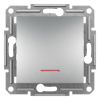 Light switch one-way single, 10A, aluminium, EPH1400161