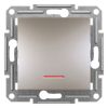 Light switch one-way single, 10A, bronze, EPH1430369