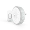 Wireless doorbell, 60 melodies, 230VAC, 3VDC, 80dB, white, IP65, DOORB10CWT, NEDIS - 1