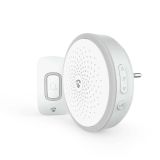 Wireless doorbell, 60 melodies, 230VAC, 3VDC, 80dB, white, IP65, DOORB10CWT, NEDIS