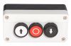 Triple Push Button, B311H29, 240VAC, 6A, SPST-NO + NC + NO - 2