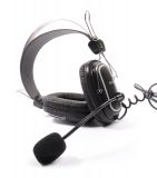 Стерео слушалки с микрофон A4TECH HS-50, жак 3.5mm