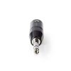 Connector CANON/m - 6.3mm/m, metal, stereo - 3