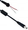 Power cord with plug for DELL laptops, 7.4x5.0mm, 1.2m, 19.5VDC, 4.62A