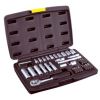 Gedore set, ratchet, cardan, inserts, bits and extensions, 36 parts, TOPEX
