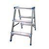 Aluminum ladder, double sided, with 2x3 steps