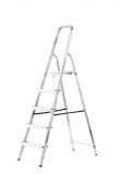 Aluminum ladder, single sided, with 4+1 steps 114310