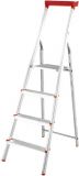 Aluminum ladder, single sided, with 3+1 steps