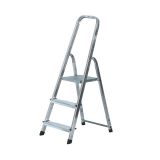 Aluminum ladder, single sided, with 2+1 steps