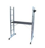 Aluminum scaffolding, up to 180 kg, with 2x6 steps