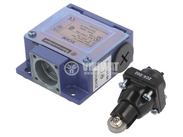 Limit switch XCKM102H29, SPDT-NO+NC, 3A/240VAC, roller