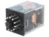 Relay electromagnetic MKS3PINDDC24, Ucoil 24VDC, 10A, 250VAC, 3PDT