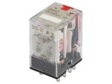 Relay electromagnetic MY2IN 220/240VAC (S), Ucoil 230VAC, 10A, 220VAC/24VDC, DPDT, 2xNO+2xNC, LED