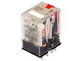 Relay electromagnetic MY4IN 24VAC (S), Ucoil 24VAC, 5A, 220VAC/24VDC, 4PDT, 4xNO+4xNC
