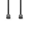 Кабел USB-Type C/M към USB-Type C/M, 1m, черен, 10Gbps - 2