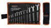 Set of wrenches and spanners, 12 parts, from 6 mm to 22 mm, PREMIUM