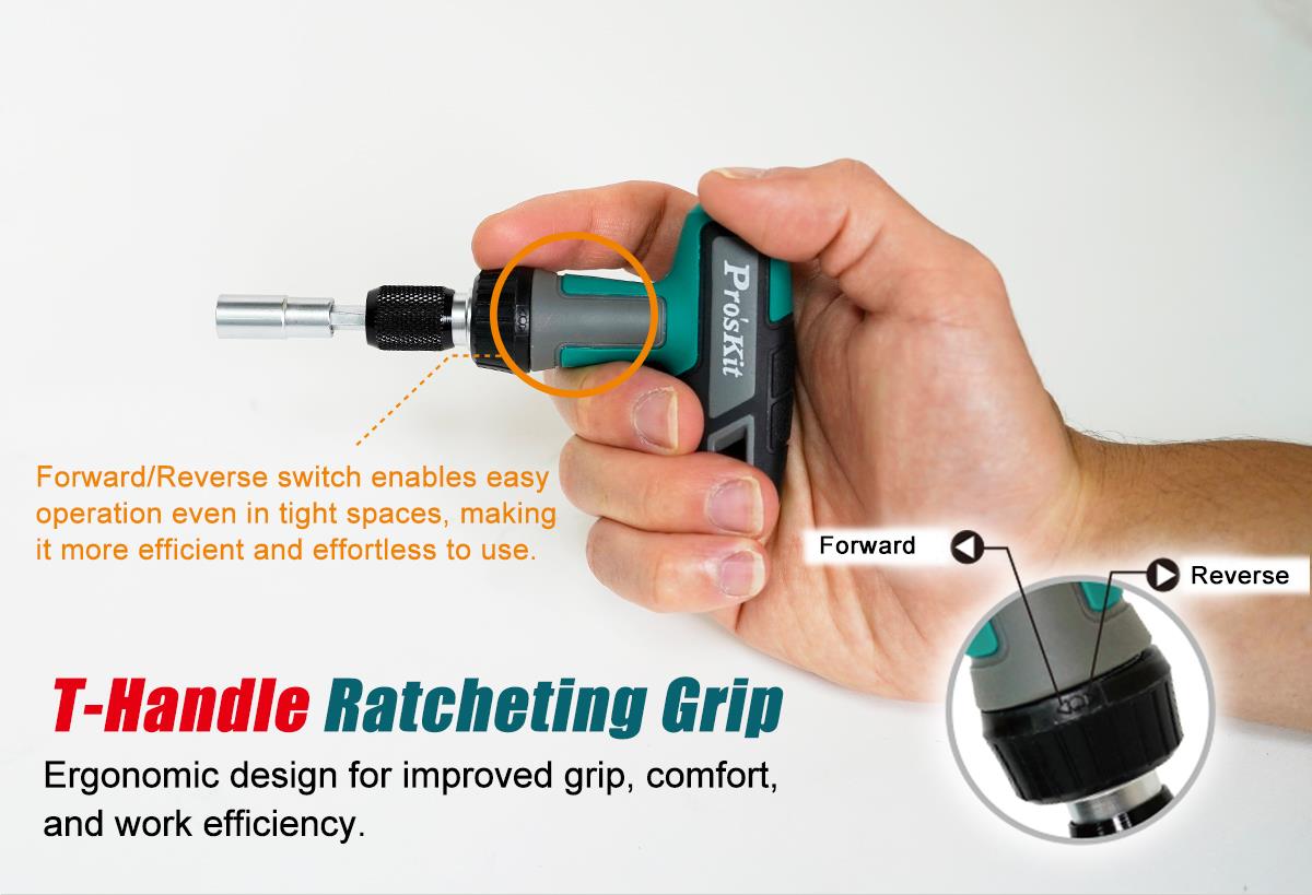 Комплект гедоре, тресчотка, вложки и битове, SD-2325, 25 части