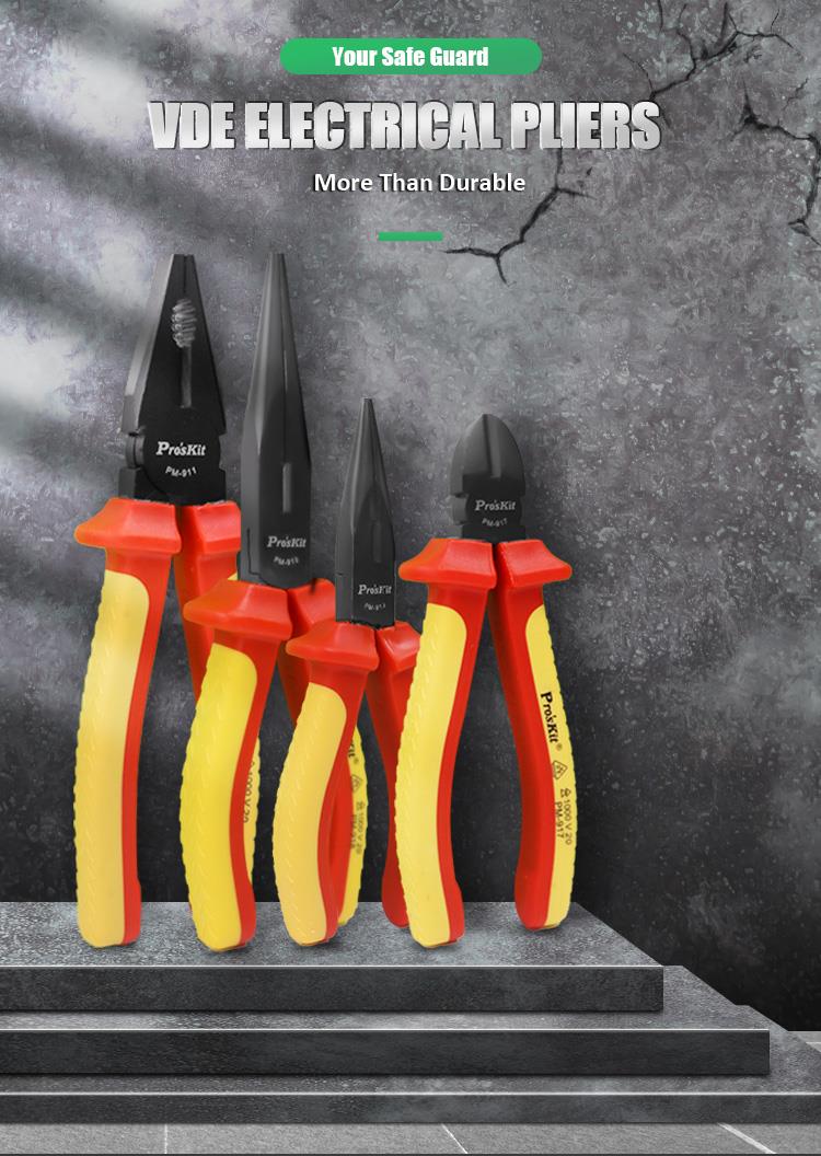 Pliers Screwdriver Set, 11 Pieces, PK-2802, PRO'S KIT