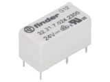 Relay electromagnetic 32.21.7.024.2300, Ucoil 24VDC, 15A, 250VAC/30VDC, SPST, NO