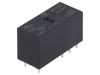 Relay electromagnetic HF115F/024-2Z4BF, Ucoil 24VDC, 8A, 250VAC, DPDT