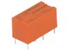 Relay electromagnetic 2-1393217-2, Ucoil 12VDC, 6A, 250VAC, SPST
